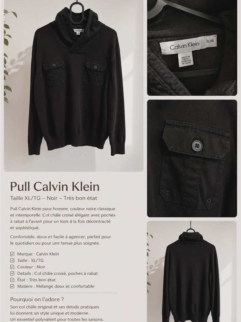 pull calvin klein